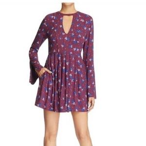 Free People Floral Tegan Mini Dress (size: 4)